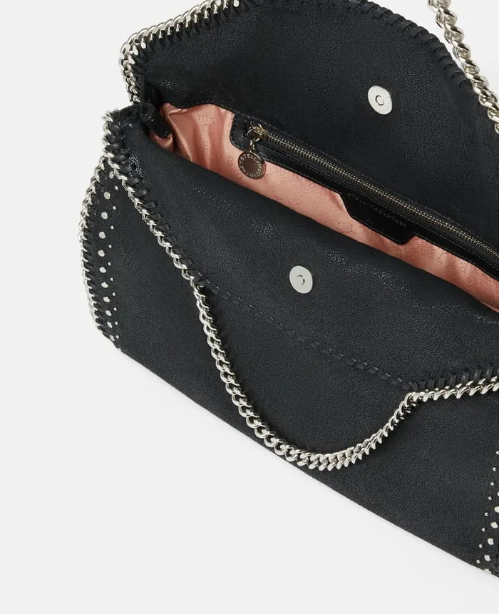 Women Stella Icons Stella McCartney Falabella FoldOver Tote Bag Pitch Black