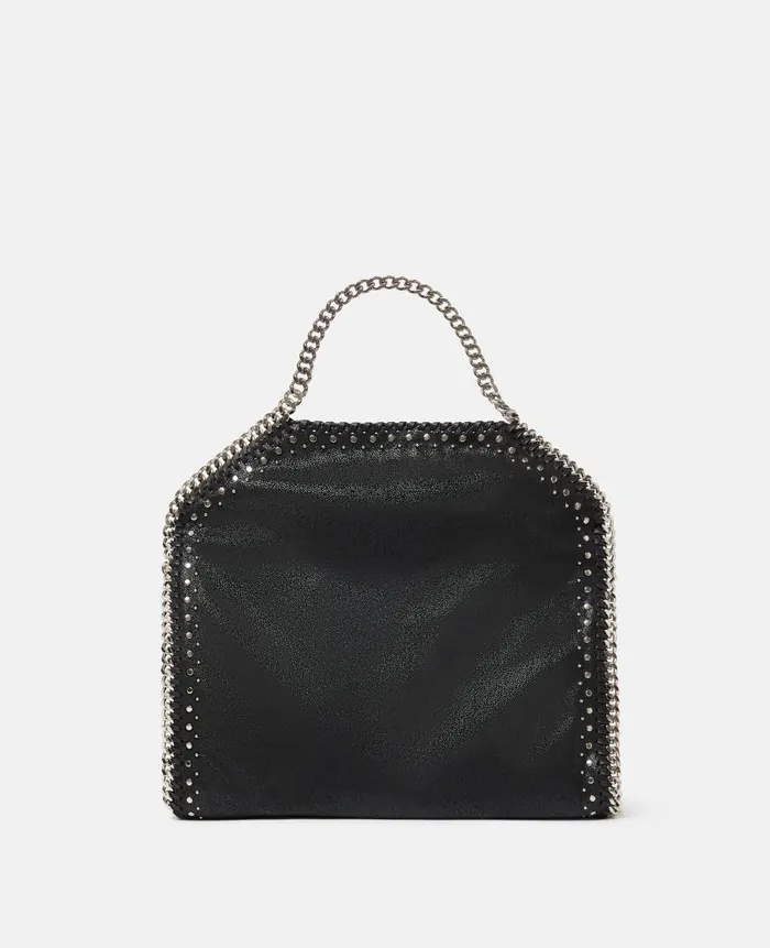 Women Stella Icons Stella McCartney Falabella FoldOver Tote Bag Pitch Black