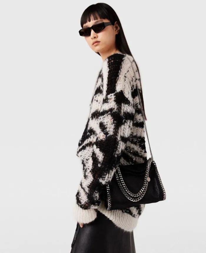 Women Stella Icons Stella McCartney Falabella FoldOver Tote Bag Pitch Black
