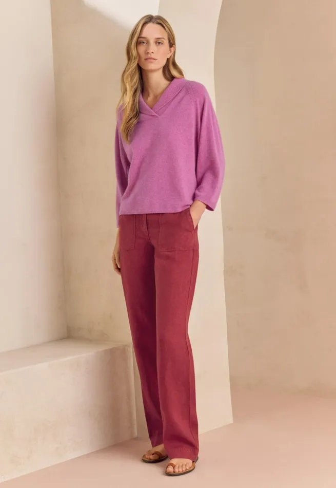 Women Straightleg Trousers Poetry Fashion Trousers and Shorts