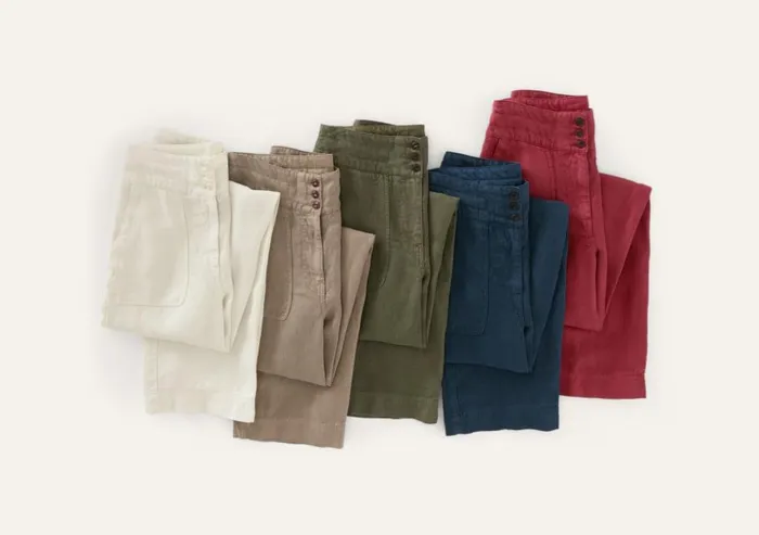 Women Straightleg Trousers Poetry Fashion Trousers and Shorts