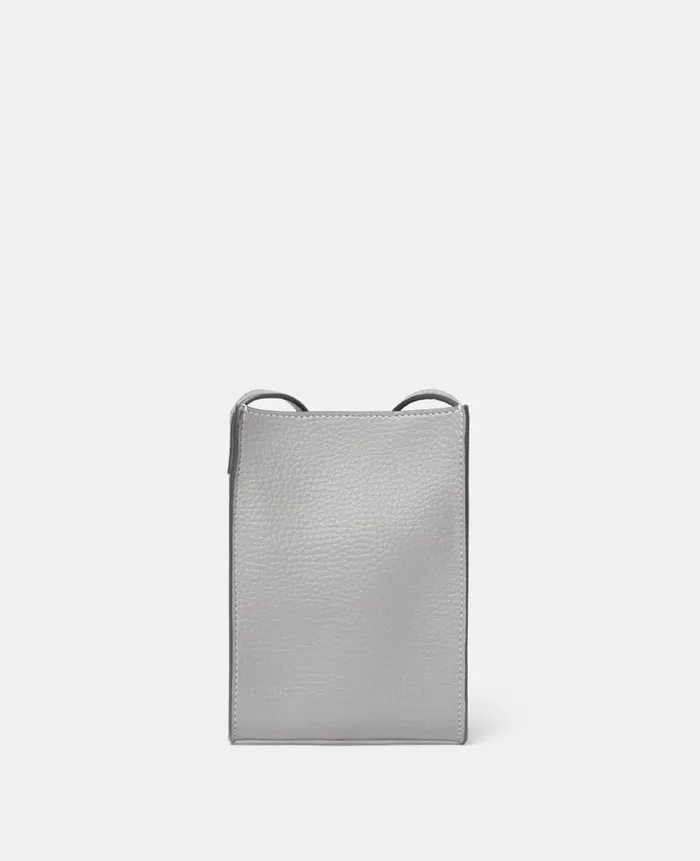 Women Strap Wallets Stella McCartney Logo Grainy Alter Mat Crossbody Phone Pouch Smoke Women Strap Wallets Stella McCartney Logo Grainy Alter Mat Crossbody Phone Pouch Smoke