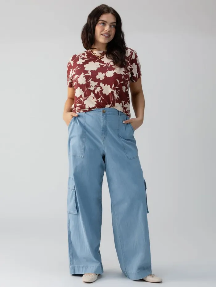 Women Sunset SemiHigh Rise Denim Pant Pale Blue Inclusive Collection Sanctuary Clothing Pants