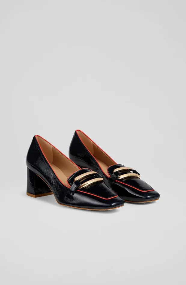 Women Susanna Navy Crinkle Patent Leather Courts Navy LKBennett Court Shoes Women Susanna Navy Crinkle Patent Leather Courts Navy LKBennett Court Shoes