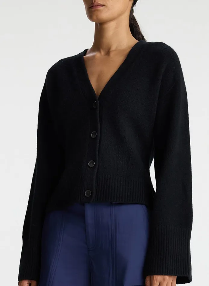 Women Sweaters ALC Henry Cashmere Cardigan Black