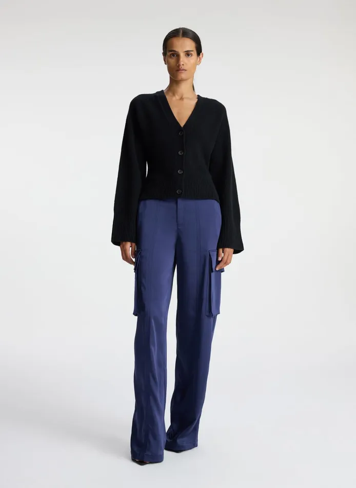 Women Sweaters ALC Henry Cashmere Cardigan Black