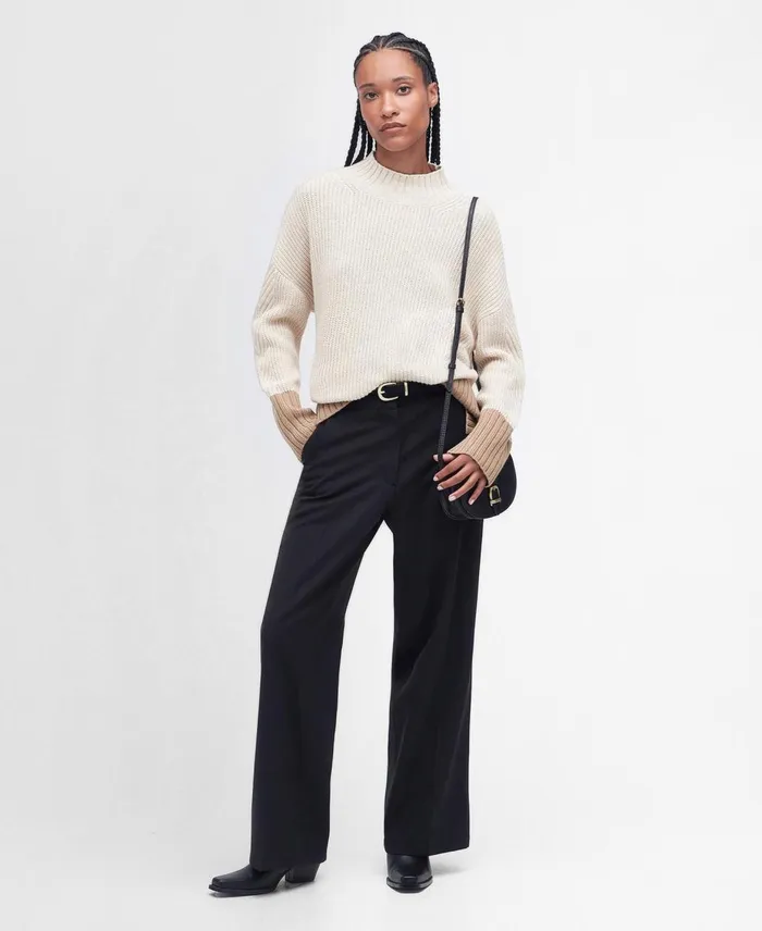 Women Sweaters and Knitwear Barbour Elsa Knitted Jumper Light Fawn Women Sweaters and Knitwear Barbour Elsa Knitted Jumper Light Fawn