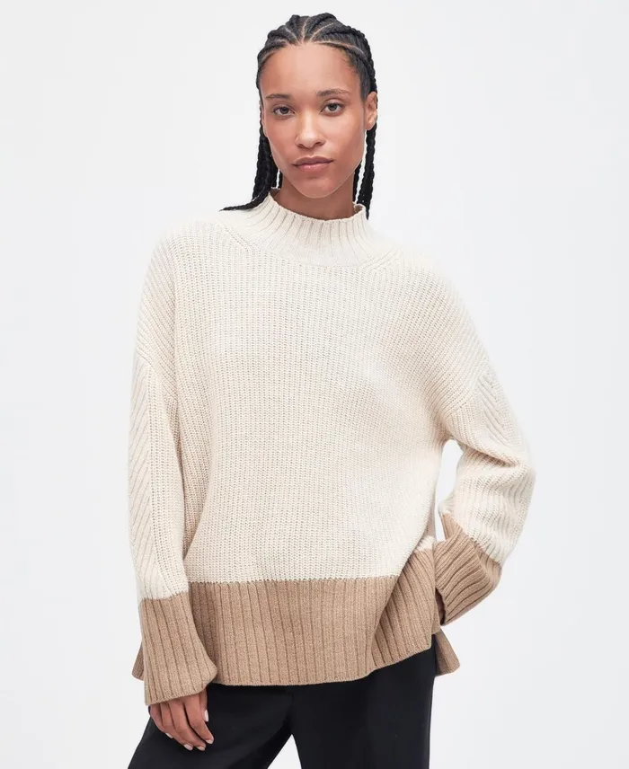 Women Sweaters and Knitwear Barbour Elsa Knitted Jumper Light Fawn Women Sweaters and Knitwear Barbour Elsa Knitted Jumper Light Fawn