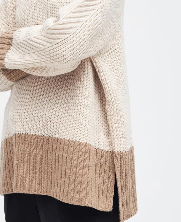Women Sweaters and Knitwear Barbour Elsa Knitted Jumper Light Fawn Women Sweaters and Knitwear Barbour Elsa Knitted Jumper Light Fawn