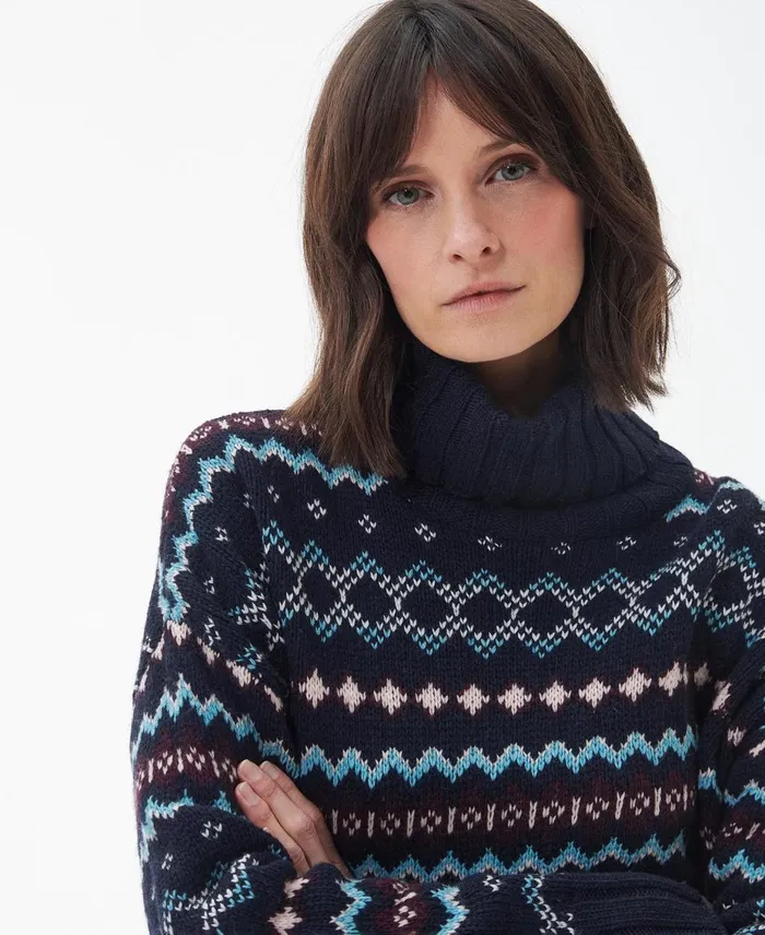 Women Sweaters and Knitwear Barbour Fox Knitted Jumper Classic Navy Women Sweaters and Knitwear Barbour Fox Knitted Jumper Classic Navy