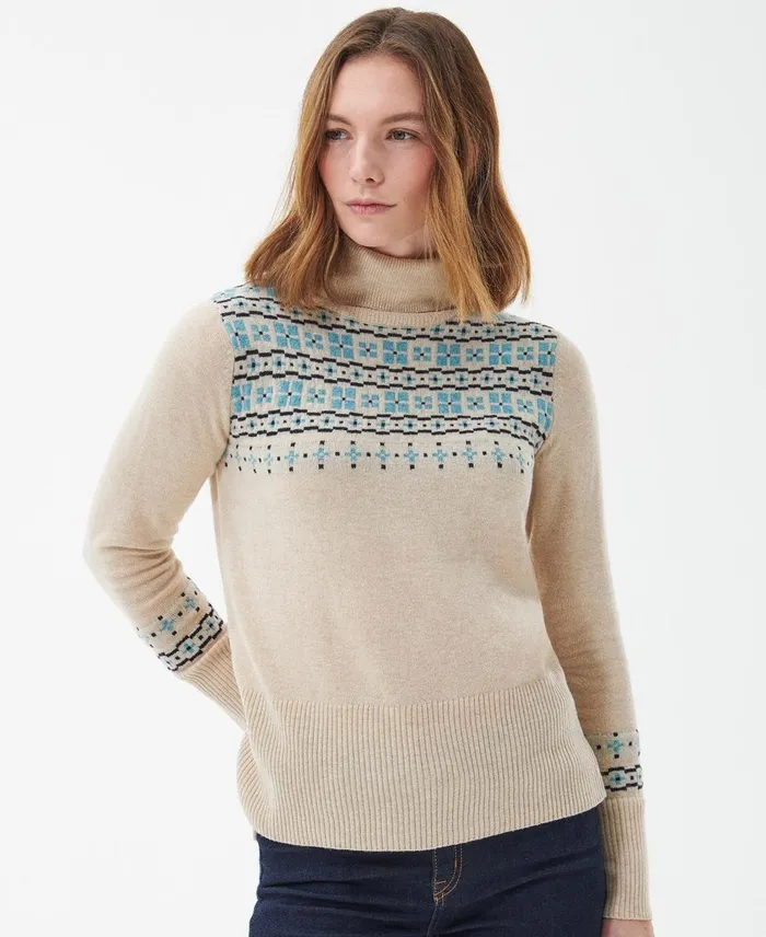 Women Sweaters and Knitwear Barbour Herring Knitted Jumper Oatmeal