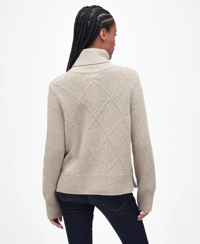 Women Sweaters and Knitwear Barbour Laverne Knitted Jumper Light Fawn Women Sweaters and Knitwear Barbour Laverne Knitted Jumper Light Fawn