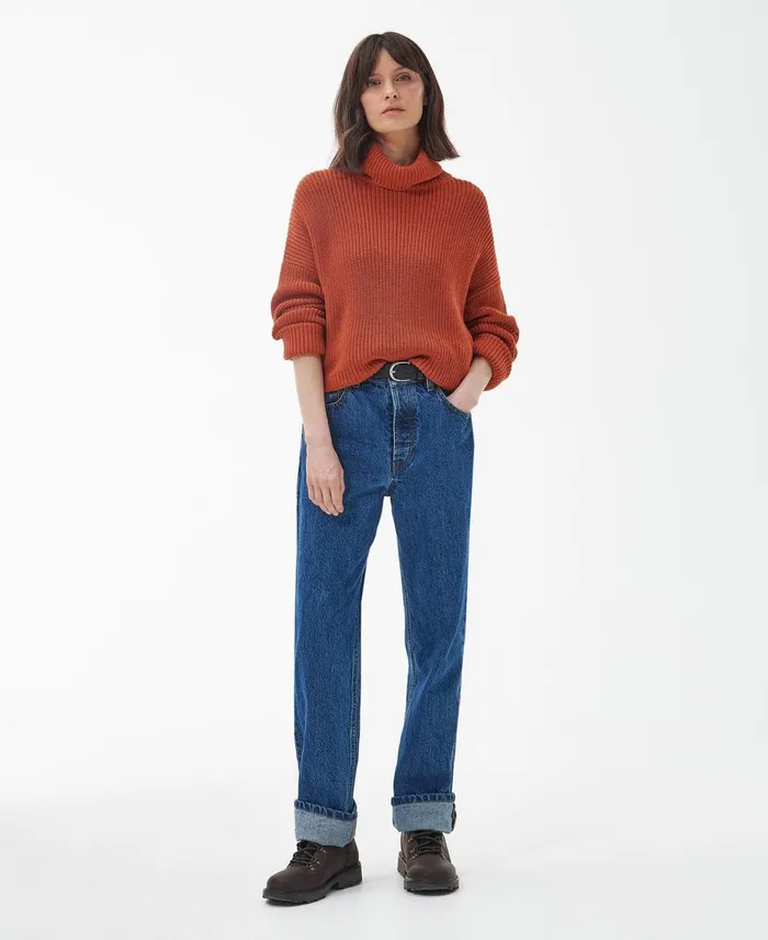 Women Sweaters and Knitwear Barbour Stitch Cape Spiced Pumpkin Women Sweaters and Knitwear Barbour Stitch Cape Spiced Pumpkin