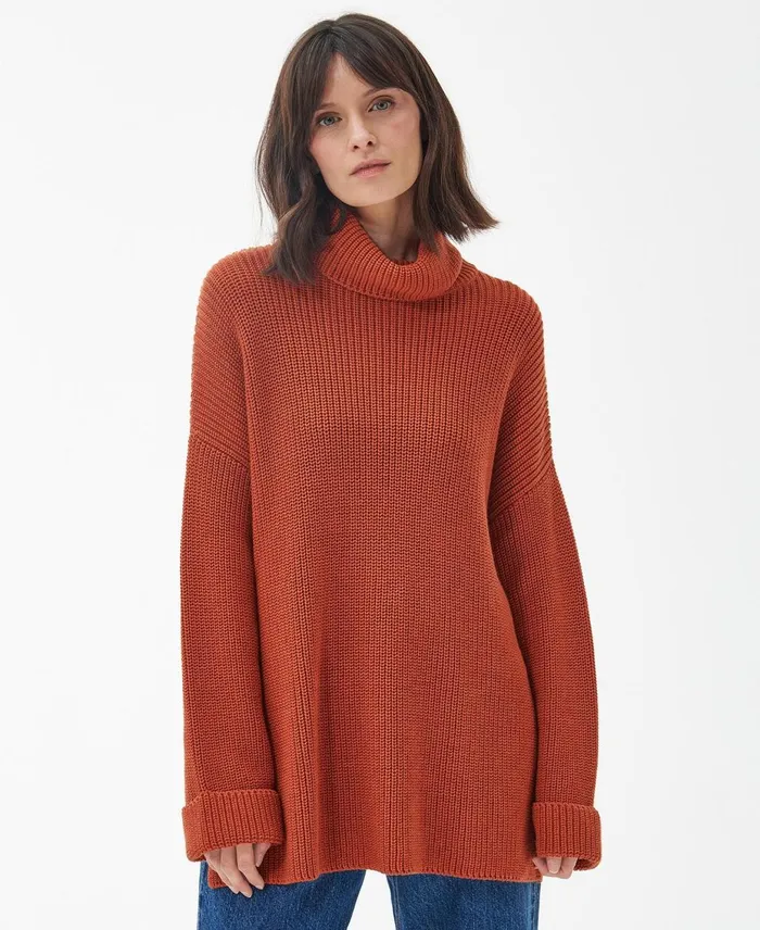 Women Sweaters and Knitwear Barbour Stitch Cape Spiced Pumpkin Women Sweaters and Knitwear Barbour Stitch Cape Spiced Pumpkin