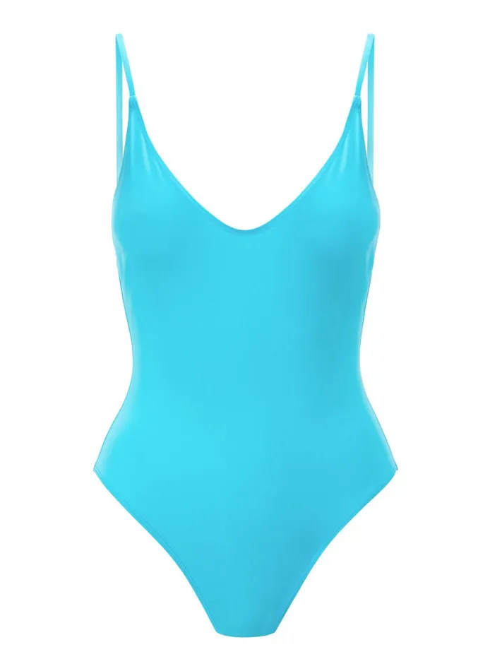 Women Swim ALC Cleo Scoop Swimsuit Light Cerulean