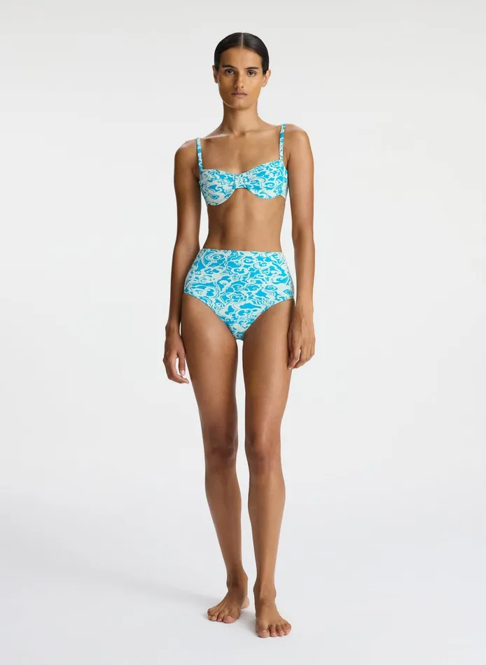 Women Swim ALC Dylan Bikini Top Sconeblue