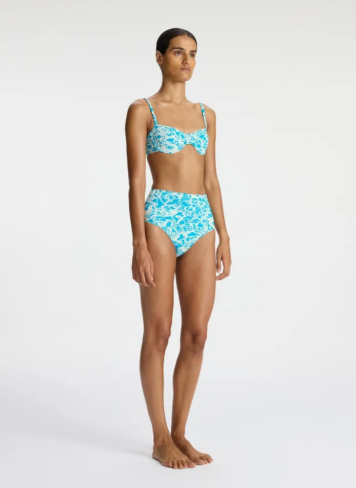 Women Swim ALC Dylan Bikini Top Sconeblue
