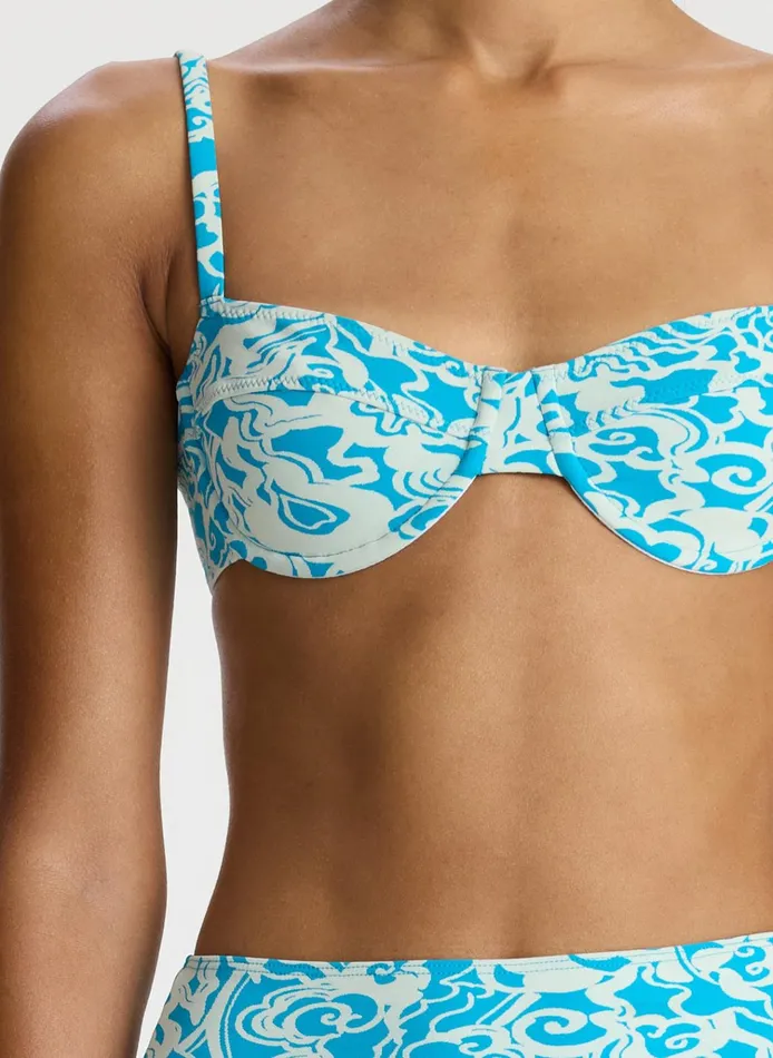 Women Swim ALC Dylan Bikini Top Sconeblue