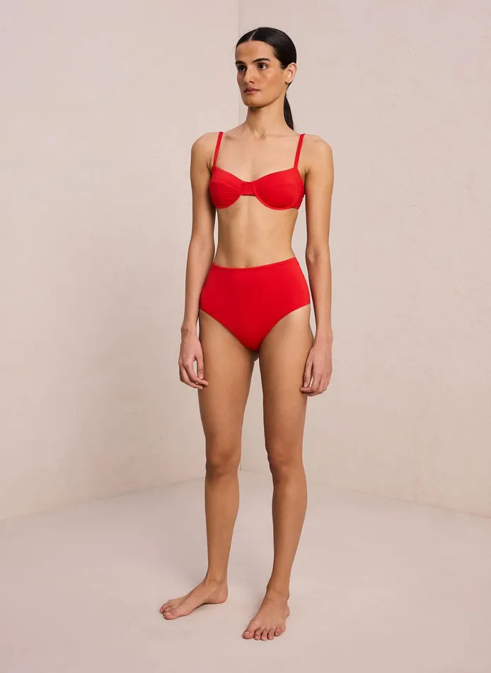 Women Swim ALC Isla Bikini Bottom Vibrant Red
