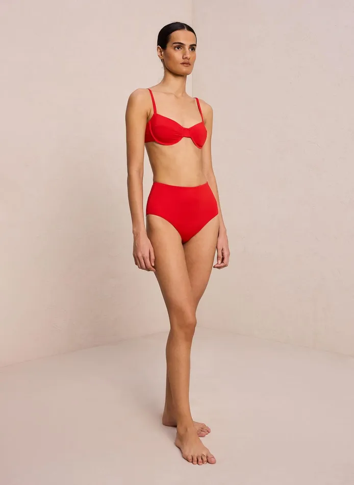 Women Swim ALC Isla Bikini Bottom Vibrant Red