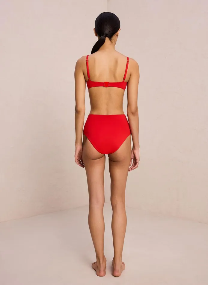 Women Swim ALC Isla Bikini Bottom Vibrant Red