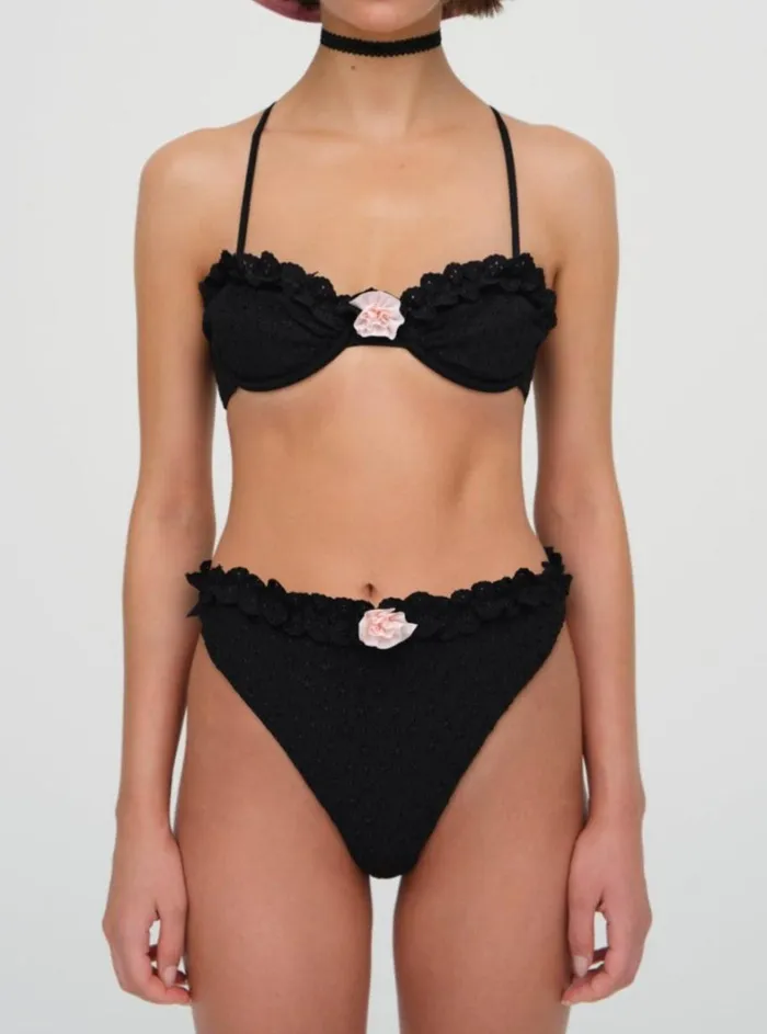Women Swim For Love and Lemons Clove Highwaist Bikini Bottom Black Women Swim For Love and Lemons Clove Highwaist Bikini Bottom Black