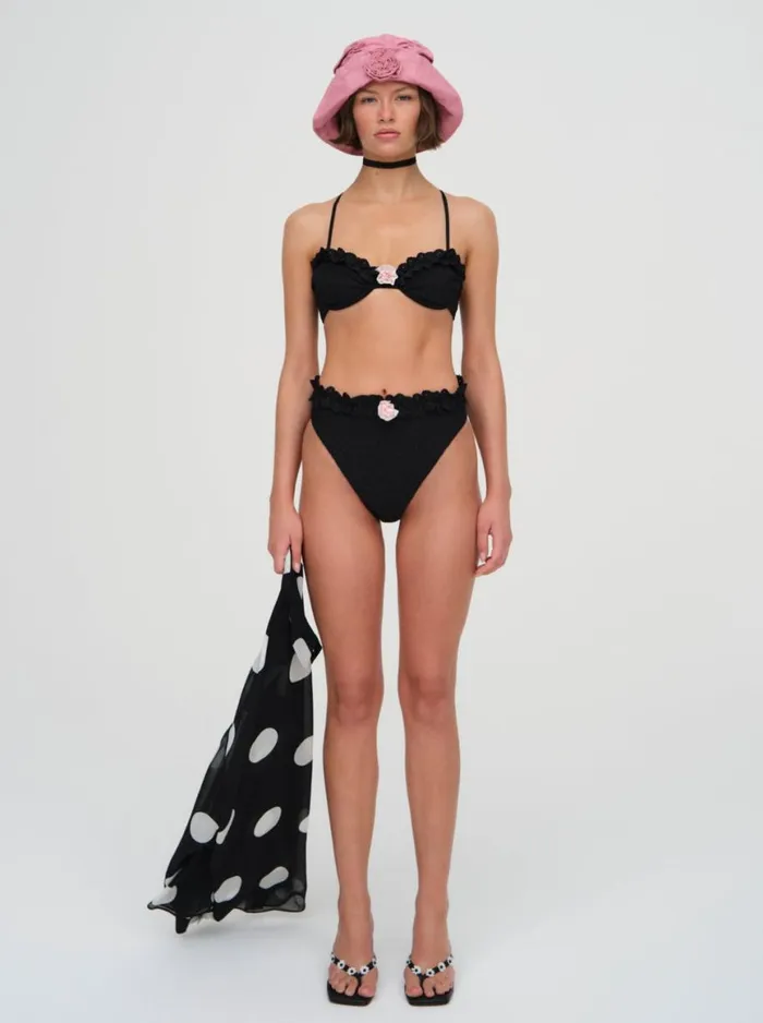 Women Swim For Love and Lemons Clove Highwaist Bikini Bottom Black Women Swim For Love and Lemons Clove Highwaist Bikini Bottom Black