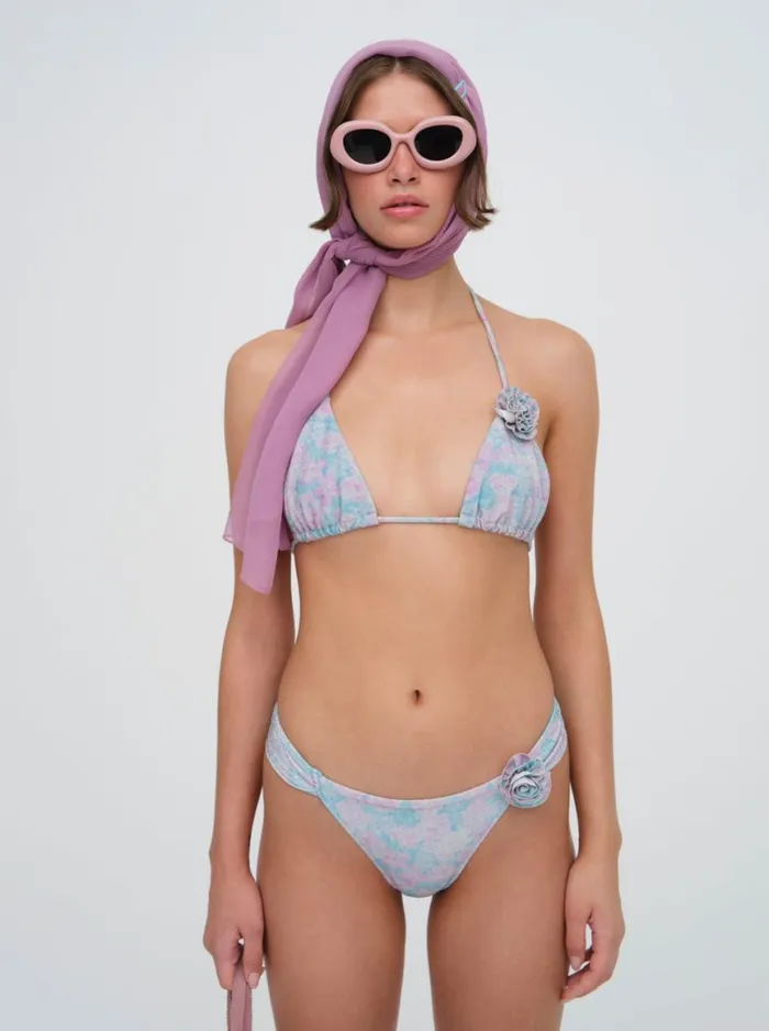 Women Swim For Love and Lemons Colline Bikini Bottom Blue Women Swim For Love and Lemons Colline Bikini Bottom Blue