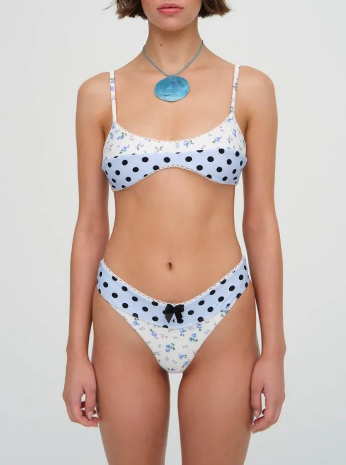 Women Swim For Love and Lemons Muna Bikini Bottom White
