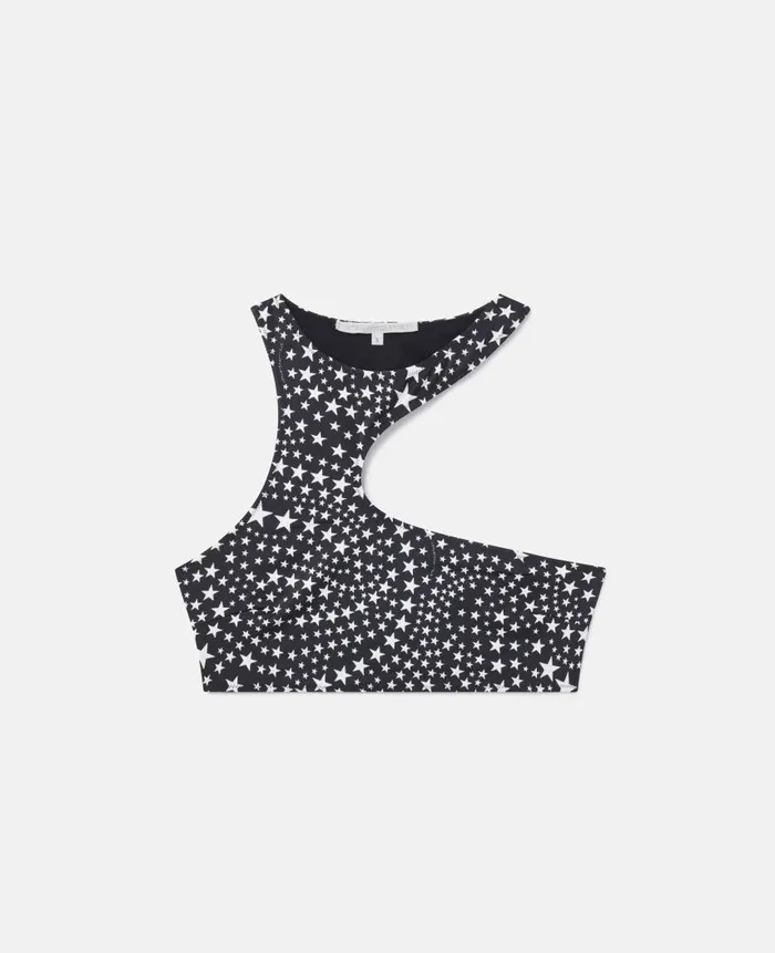 Women Swimwear Stella McCartney Star Print CutOut Halterneck Bikini Top Lemonburgundy Women Swimwear Stella McCartney Star Print CutOut Halterneck Bikini Top Lemonburgundy