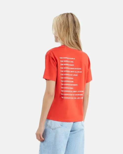 Women Tshirts The Kooples Red What Is TShirt Red