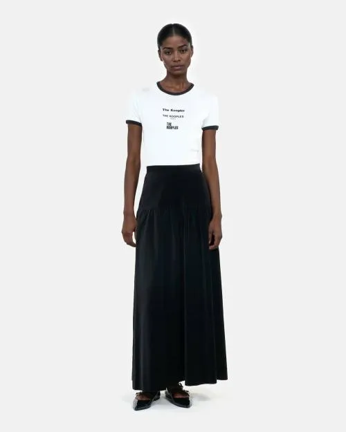Women Tshirts The Kooples White Locations Serigraphy TShirt White