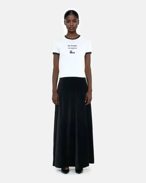 Women Tshirts The Kooples White Locations Serigraphy TShirt White