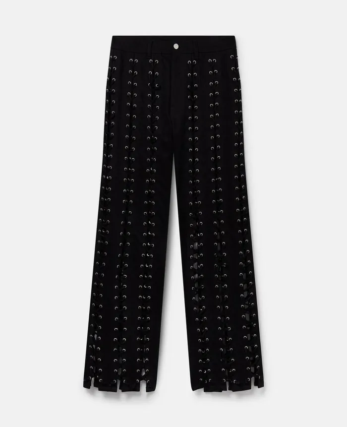 Women Tailoring Stella McCartney HighRise StraightLeg Whipstitched Denim Jeans Black Denim Women Tailoring Stella McCartney HighRise StraightLeg Whipstitched Denim Jeans Black Denim