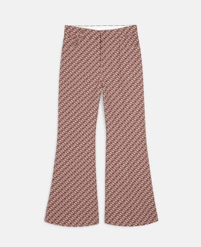 Women Tailoring Stella McCartney SWave Jacquard Tailored Trousers Hazelrose