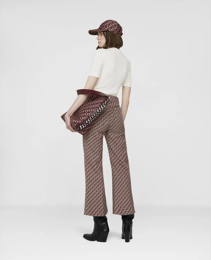 Women Tailoring Stella McCartney SWave Jacquard Tailored Trousers Hazelrose