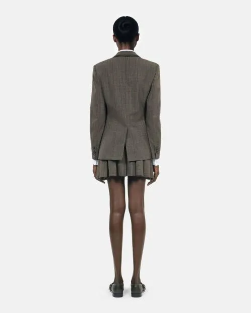 Women Tailoring The Kooples Prince Of Wales Brown Jacket Brown