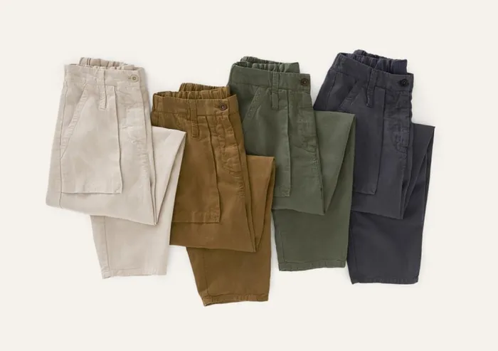 Women Tapered Leg Trousers Gold Brown Poetry Fashion Trousers and Shorts