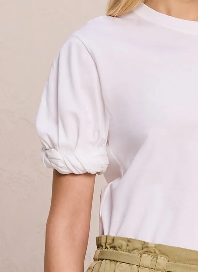 Women Tees and Tanks ALC Wells Cotton Jersey Tee White