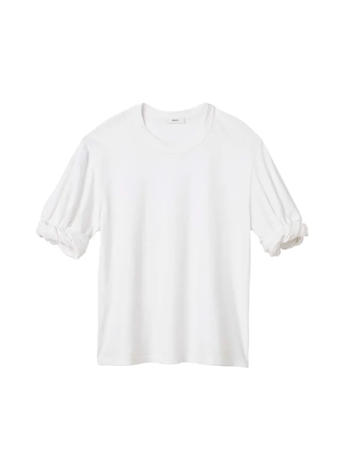Women Tees and Tanks ALC Wells Cotton Jersey Tee White