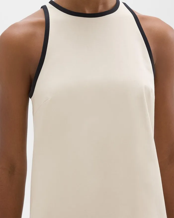 Women Theory Dresses Shift Dress In Organic Cotton Sandblack