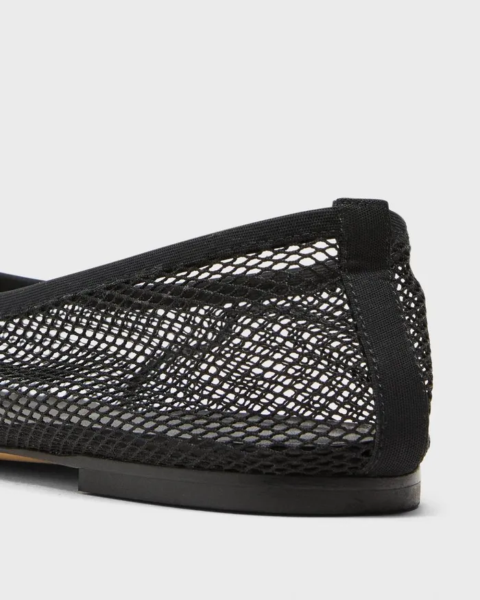 Women Theory Shoes Ballet Flat In Mesh Black