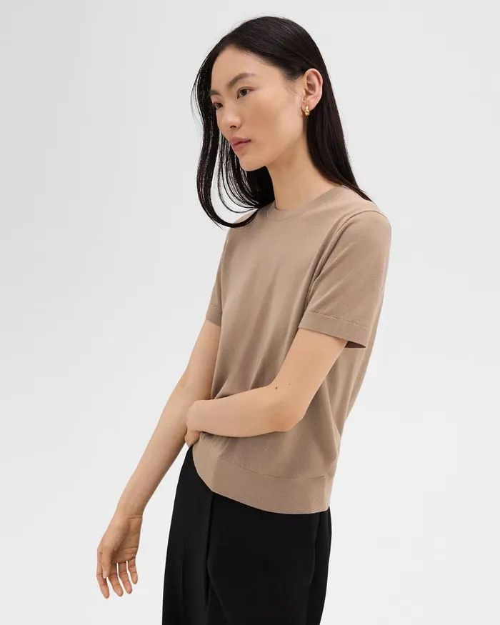 Women Theory TShirts Tank Tops Sweater Tee In Regal Wool Palomino