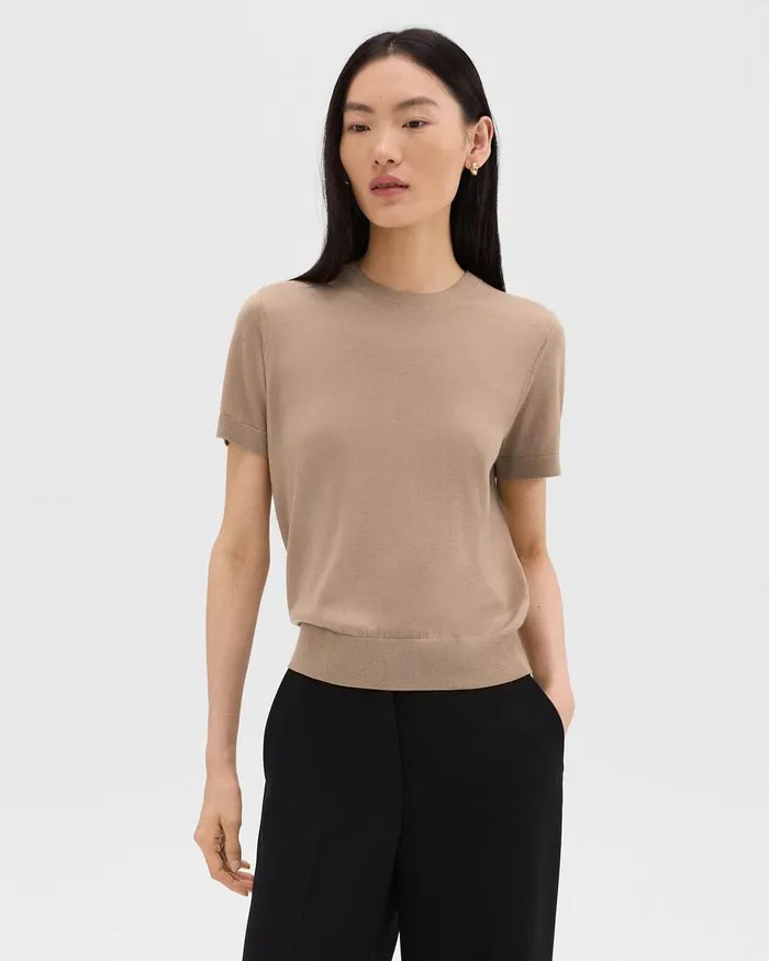 Women Theory TShirts Tank Tops Sweater Tee In Regal Wool Palomino