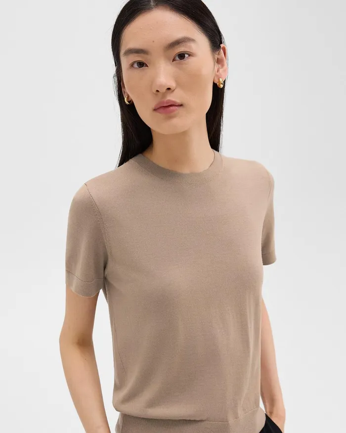 Women Theory TShirts Tank Tops Sweater Tee In Regal Wool Palomino