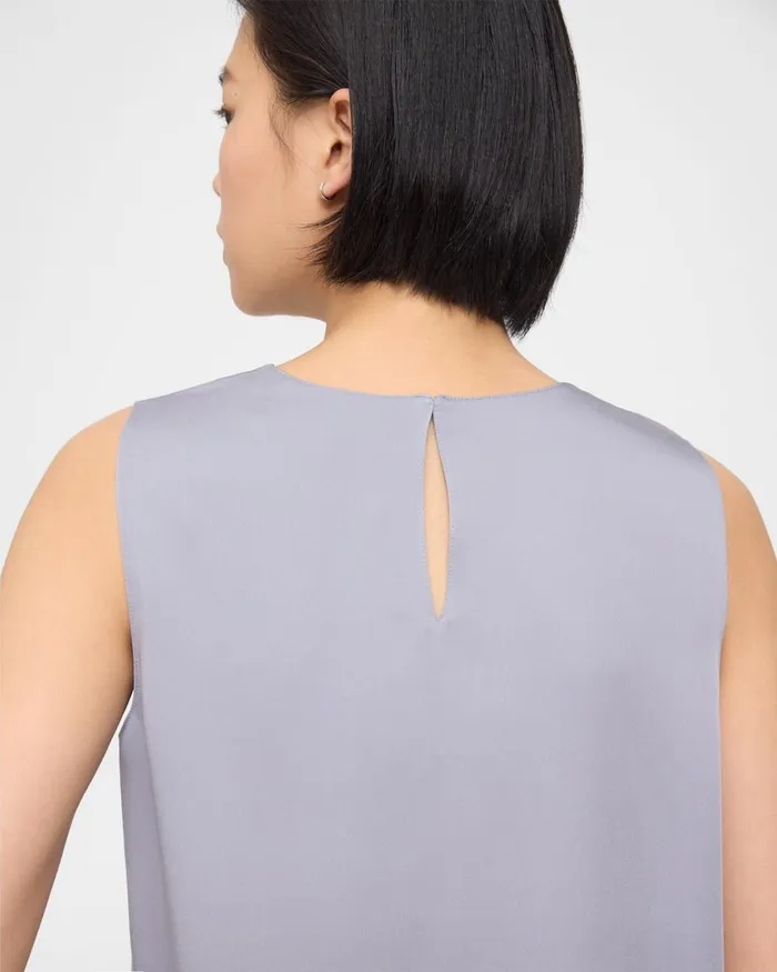 Women Theory Tops Shell Top In Silk Georgette Verbena