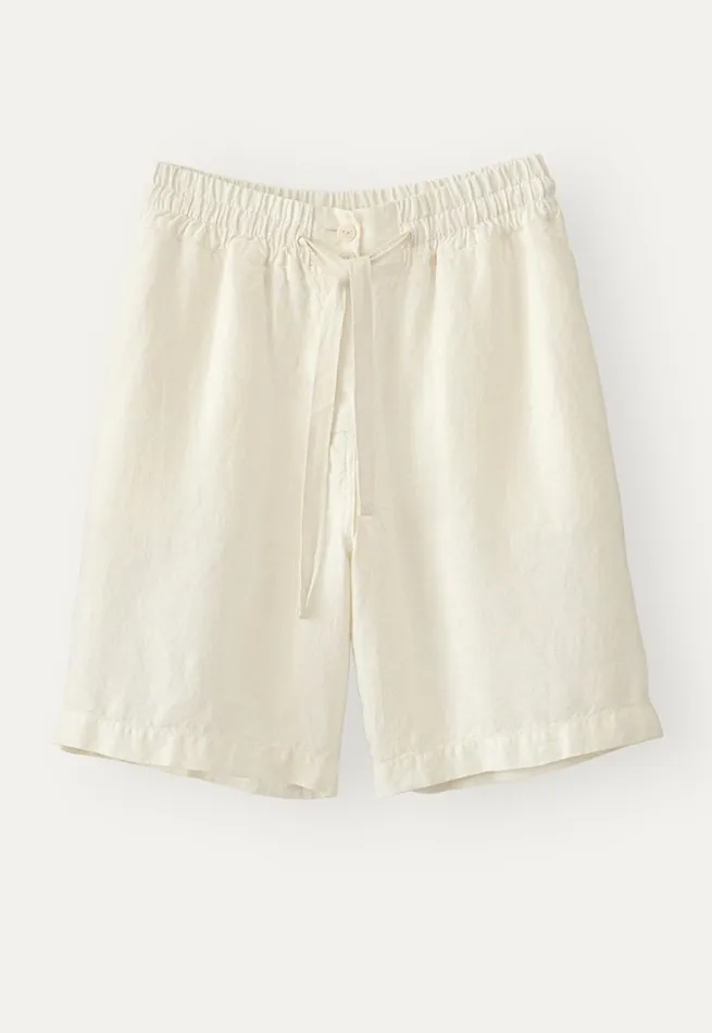 Women Tiewaist Shorts Ecru Poetry Fashion Trousers and Shorts