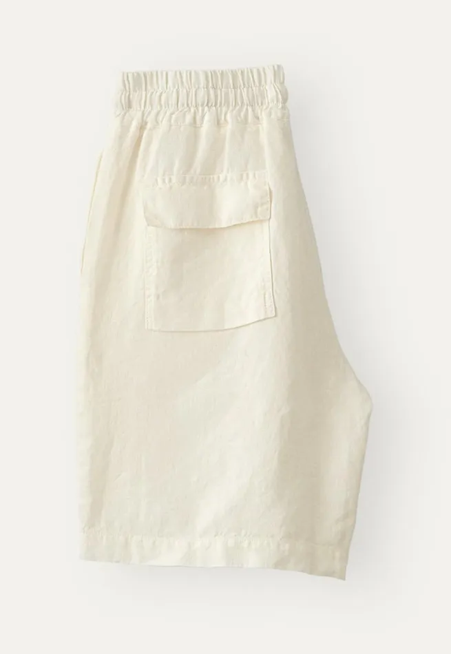 Women Tiewaist Shorts Ecru Poetry Fashion Trousers and Shorts