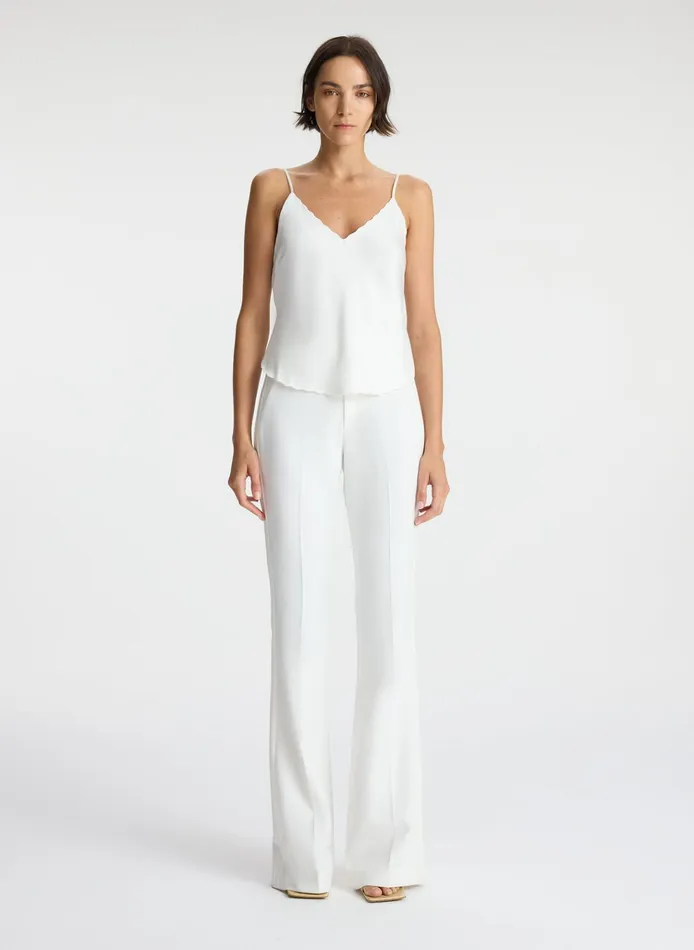 Women Tops ALC Malia Scalloped Camisole Top White