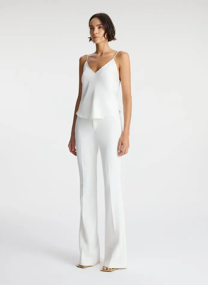 Women Tops ALC Malia Scalloped Camisole Top White